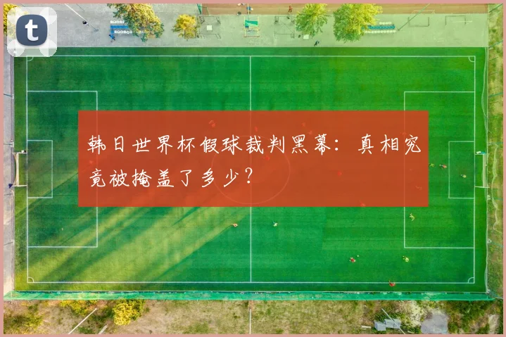 韩日世界杯假球裁判黑幕:真相究竟被掩盖了多少?